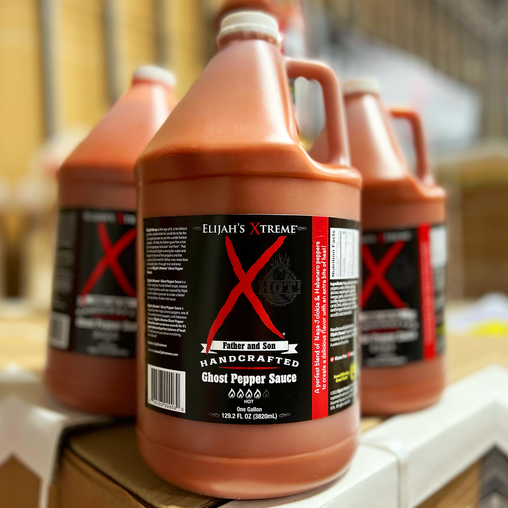 Gallon de sauce piquante Xtreme Ghost Pepper (128 oz)