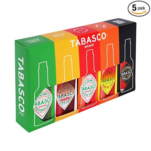 Coffret cadeau de la marque TABASCO 5 x 60 ml