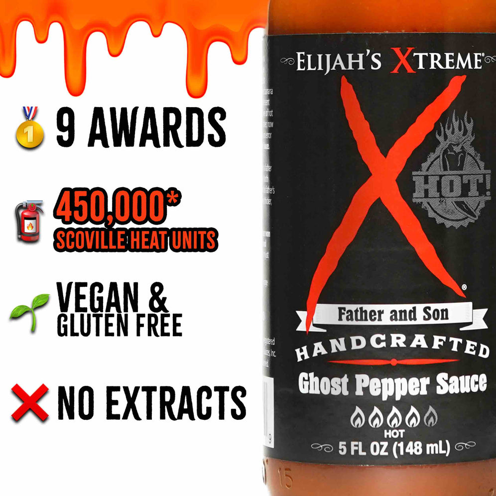 Gallon de sauce piquante Xtreme Ghost Pepper (128 oz)