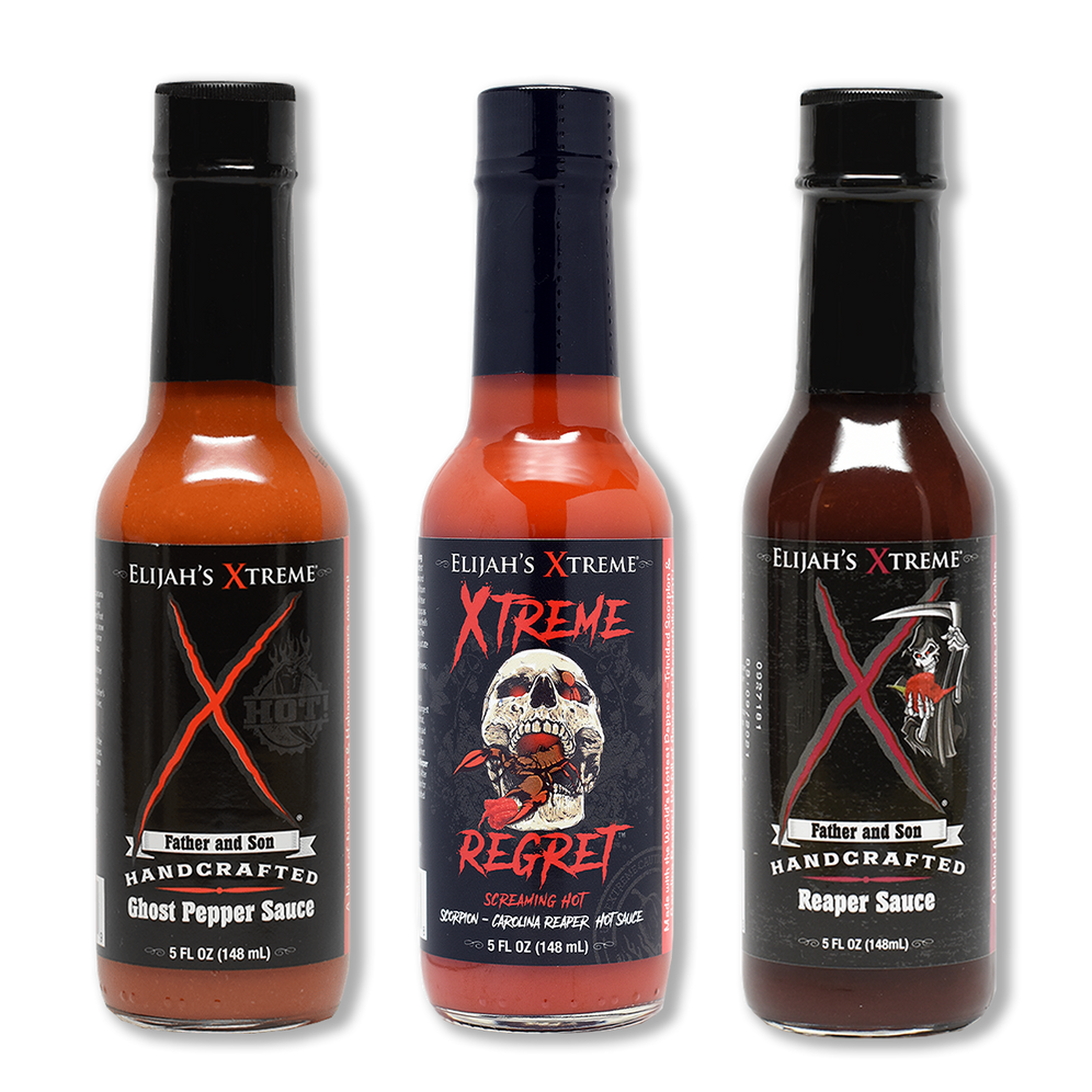 Paquet de sauce piquante Xtreme Trio Variety