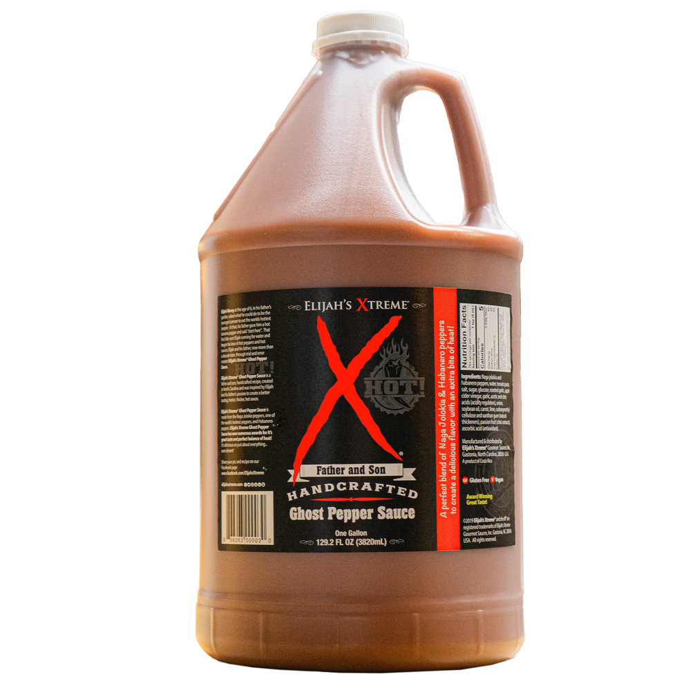 Gallon de sauce piquante Xtreme Ghost Pepper (128 oz)