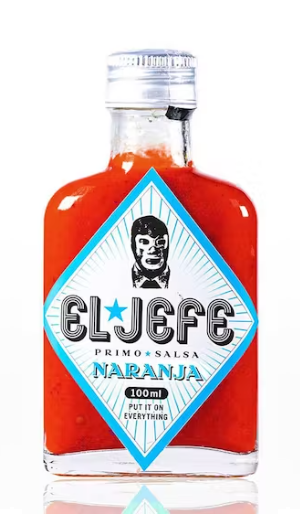 Hot Sauce Naranja El Jefe Primo Salsa - 100ml